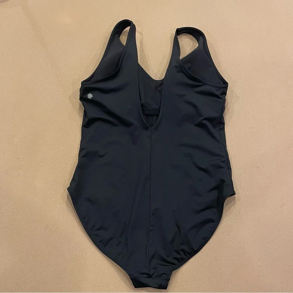 Athleta Seychelles Black One Piece Swimsuit Size XL